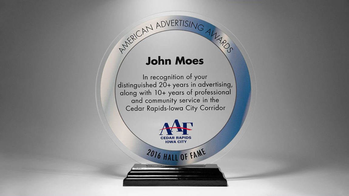 Hall of Fame award from the American Advertising Awards