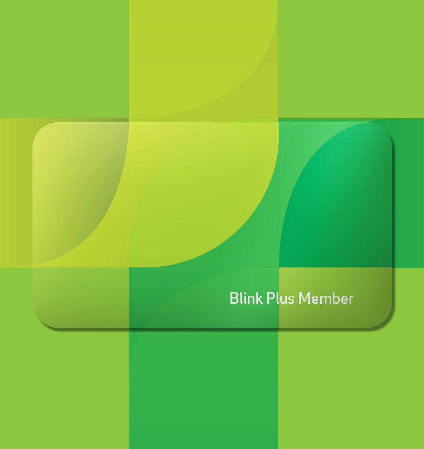 Blink Vision Blink Plus membership card