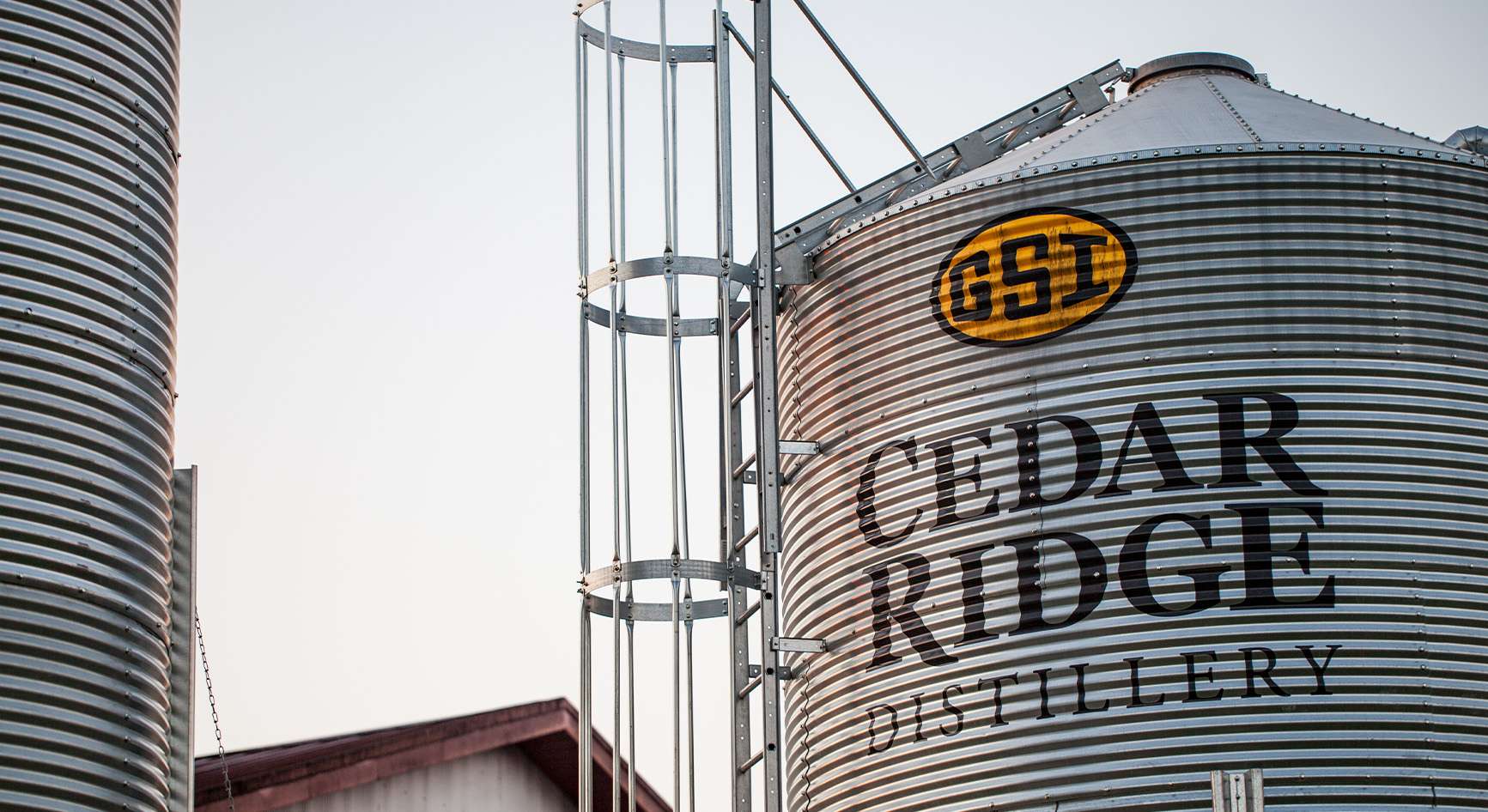 Cedar Ridge branded grain bin
