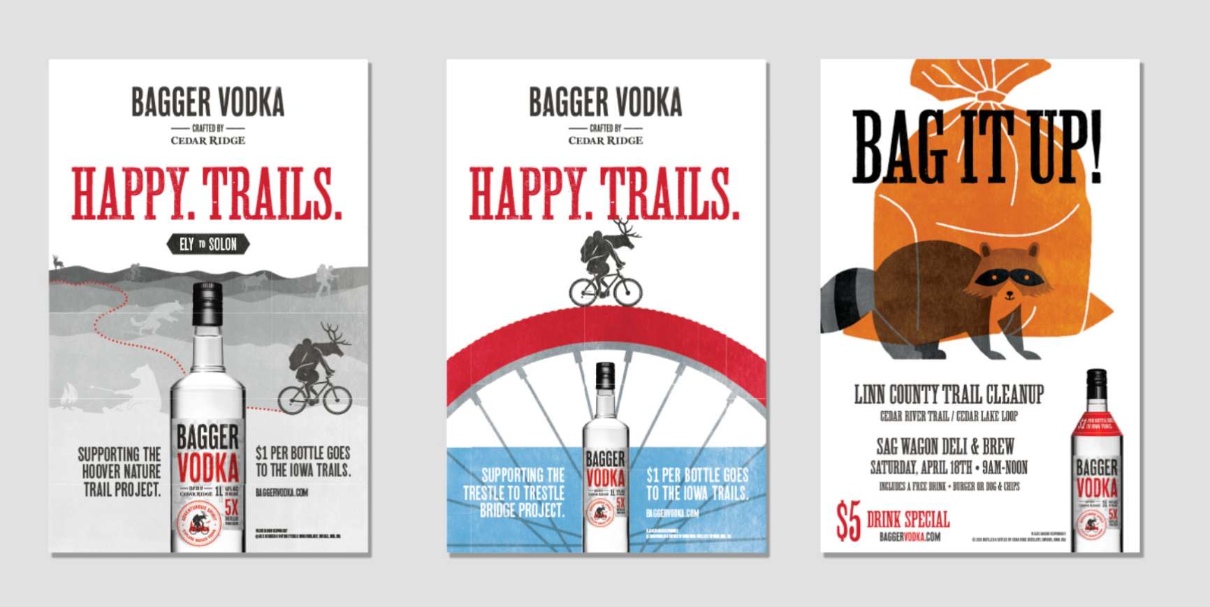 Bagger Vodka advertising